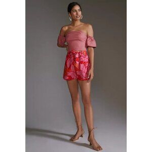 Farm x Anthropologie Tropical Print Shorts Tropical Jungle Size L NWT